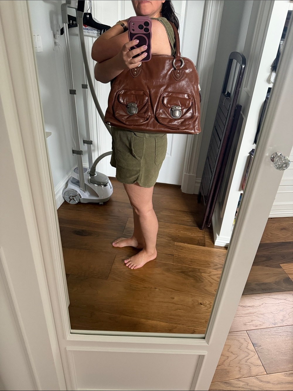 MARC JACOBS BLAKE BROWN LEATHER SATCHEL VINTAGE - Picture 16 of 17